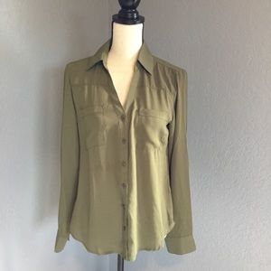 NWOT never worn olive blouse by Amaryllis